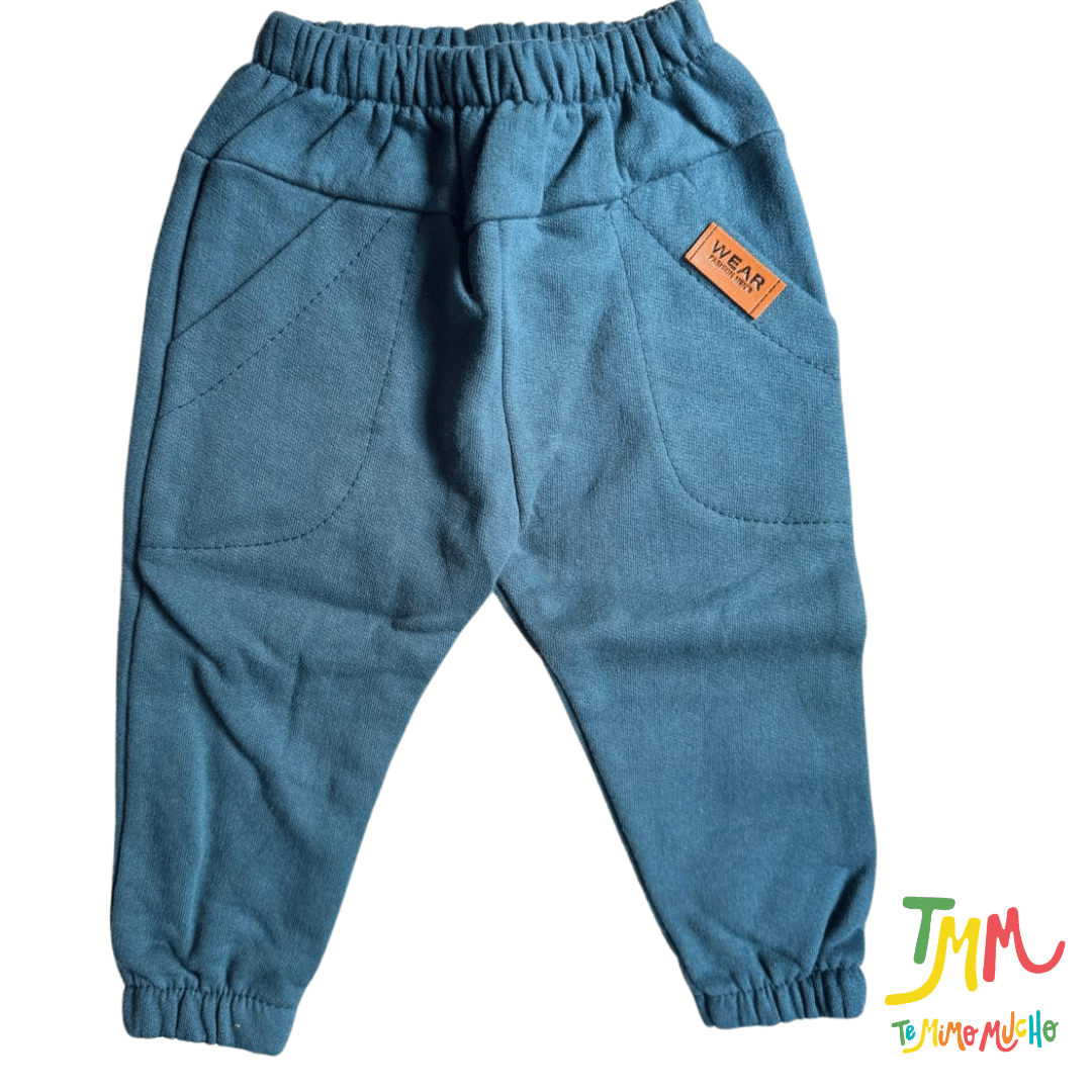 Joggin frizado color PETROLEO PROMO SIN CAMBIO