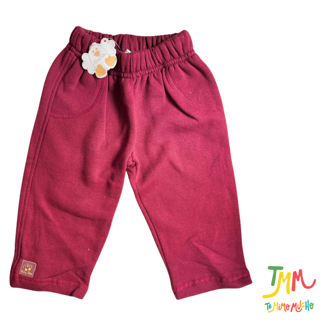 Joggin frizado color BORDO PROMO SIN CAMBIO Baby skin