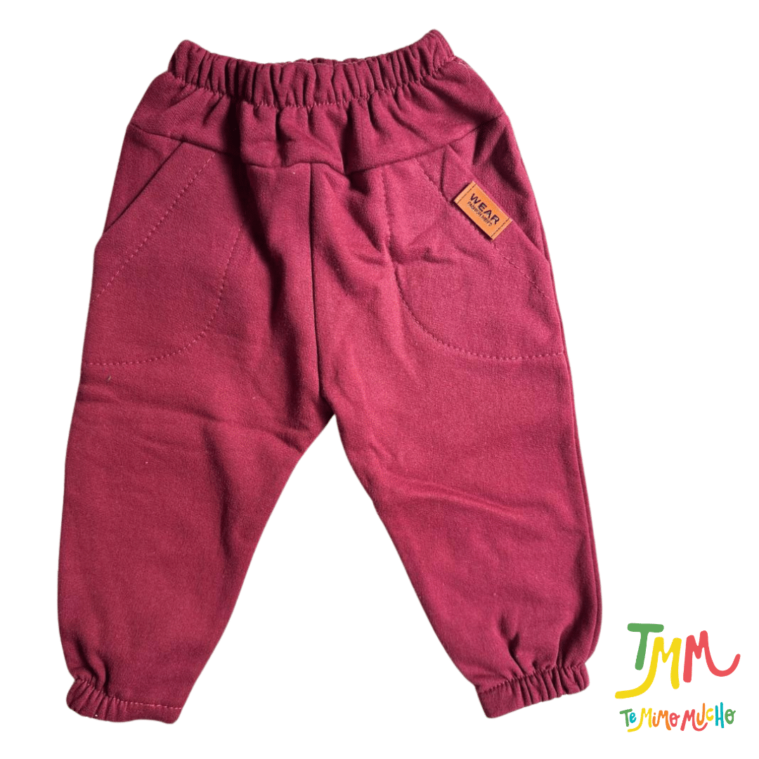 Joggin frizado colorBORDO PROMO SIN CAMBIO