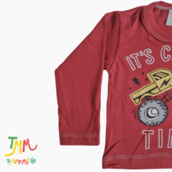 Remera Manga Larga Autos Bordo - Imagen 3