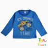 Remera Manga Larga Autos Azul Claro