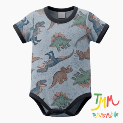 Body manga corta Dino Gris