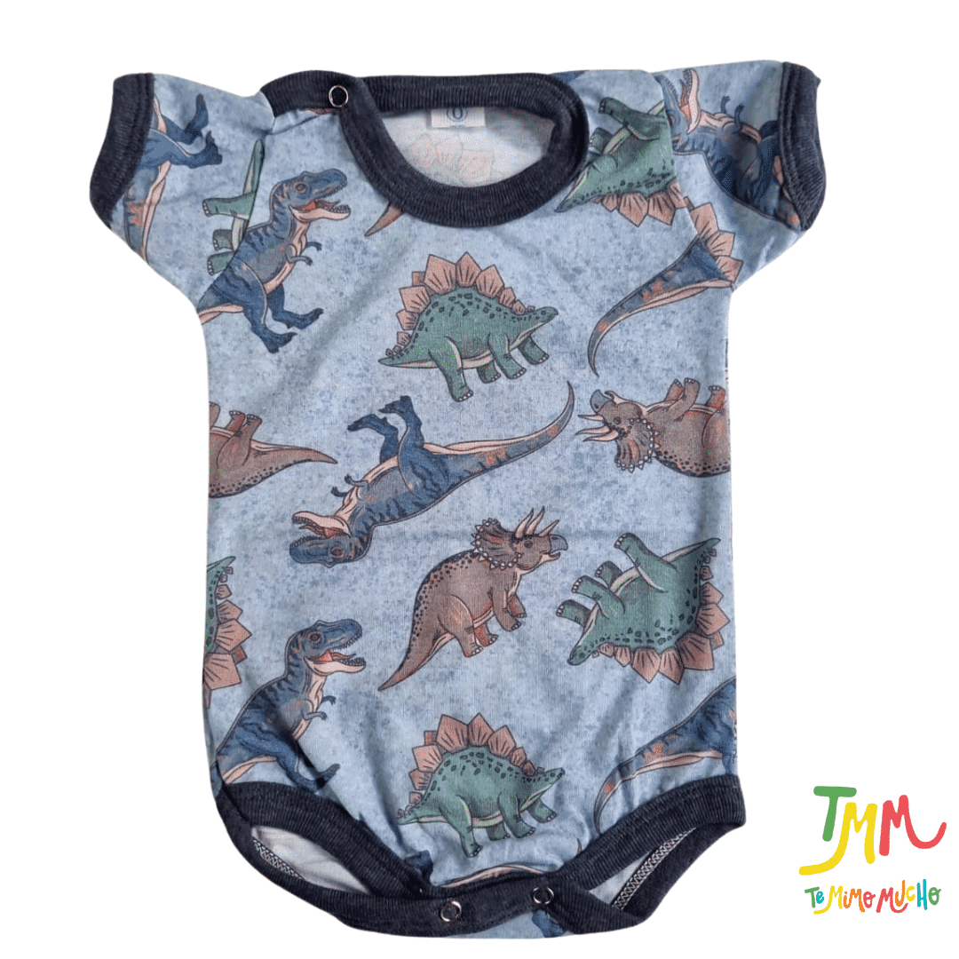Body manga corta Dino Gris - Imagen 2