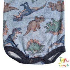 Body manga corta Dino Gris - Imagen 3