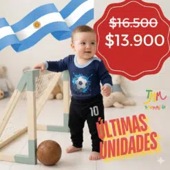 Conjunto mi primer mundial azul
