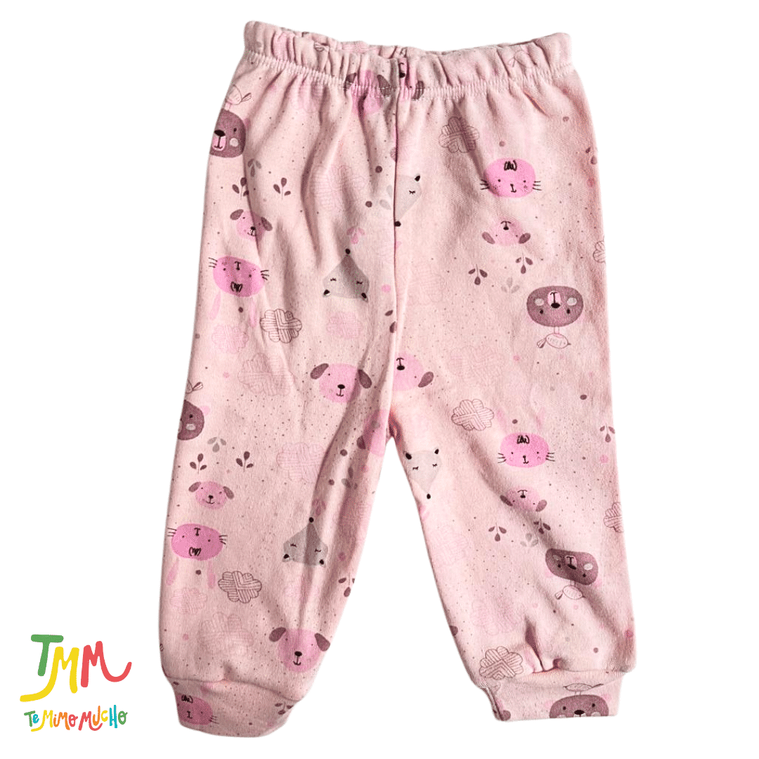 Pantaloncito Animalitos fondo Rosa - Imagen 2