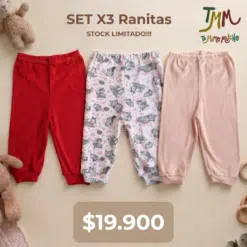 SET X3 PANTALONCITOS BEBA