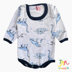 Body Manga Larga  Dino Azul