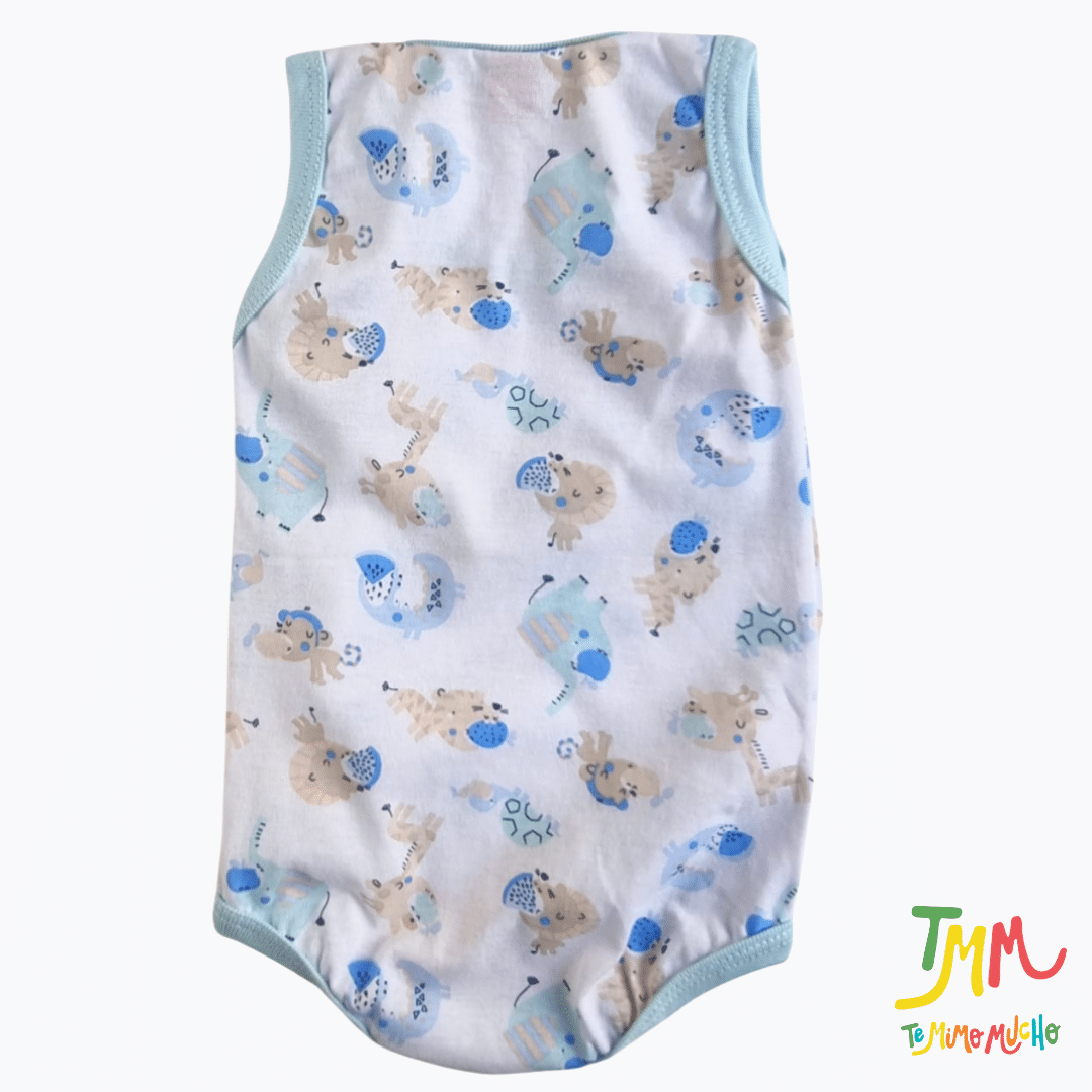 Body Musculosa Animalitos Celeste - Imagen 4
