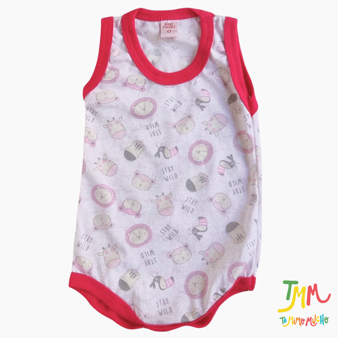 Body Musculosa Monito Rosa - Imagen 2