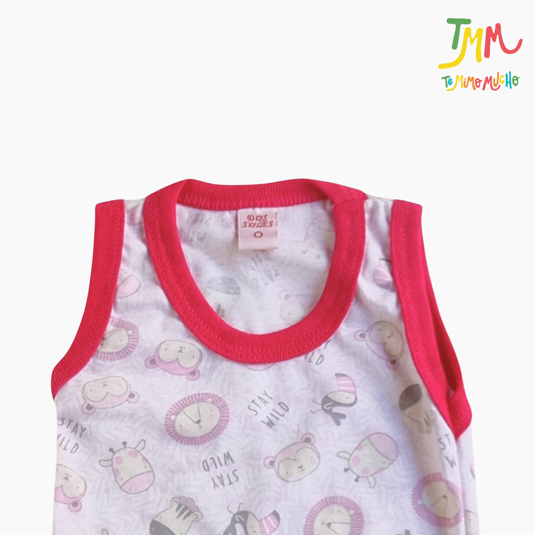 Body Musculosa Monito Rosa - Imagen 3