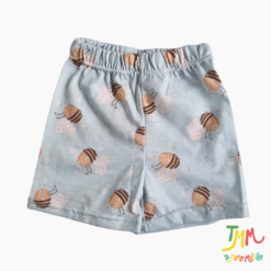 Conjunto Remera y Short Abejitas celeste - Imagen 5