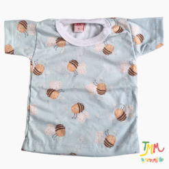 Conjunto Remera y Short Abejitas celeste - Imagen 4