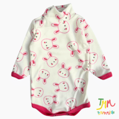Body manga larga 1/2 Polera Conejitos Rosa