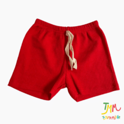 Conjunto Remera y Short Wafle Rojo - Imagen 3