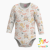 Body Manga Larga Osito Salmon