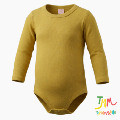 Body manga larga Liso Verde Oliva