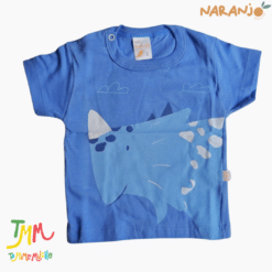 Conjunto Dino  Remera + short Azul Naranjo - Image 3