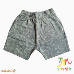 Conjunto Dino  Remera + short Verde  Naranjo - Image 4