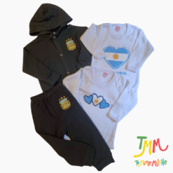 Set TALLE 2 - 4 PRENDAS BEBE MUNDIAL - ART 380