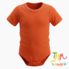 Body liso Naranja manga corta