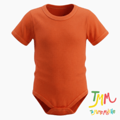 Body liso Naranja manga corta