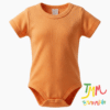 Body liso Salmon manga corta