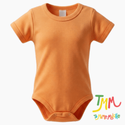 Body liso Salmon manga corta