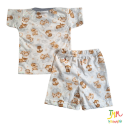 Conjunto Remera y Short Buho Gris - Imagen 3