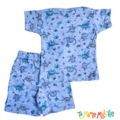 Conjunto Remera y Short Dino Gris - Imagen 2