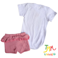 Conjunto Body Florcita + Short Rosa Medio BIG BAY - Imagen 3