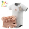 Conjunto Body Florcita + Short Rosa Claro BIG BAY