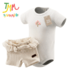 Conjunto Body Florcita + Short Rosa Crudo BIG BAY