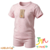 Conjunto Pijama Estrellitas  Remera + short Rosa Naranjo