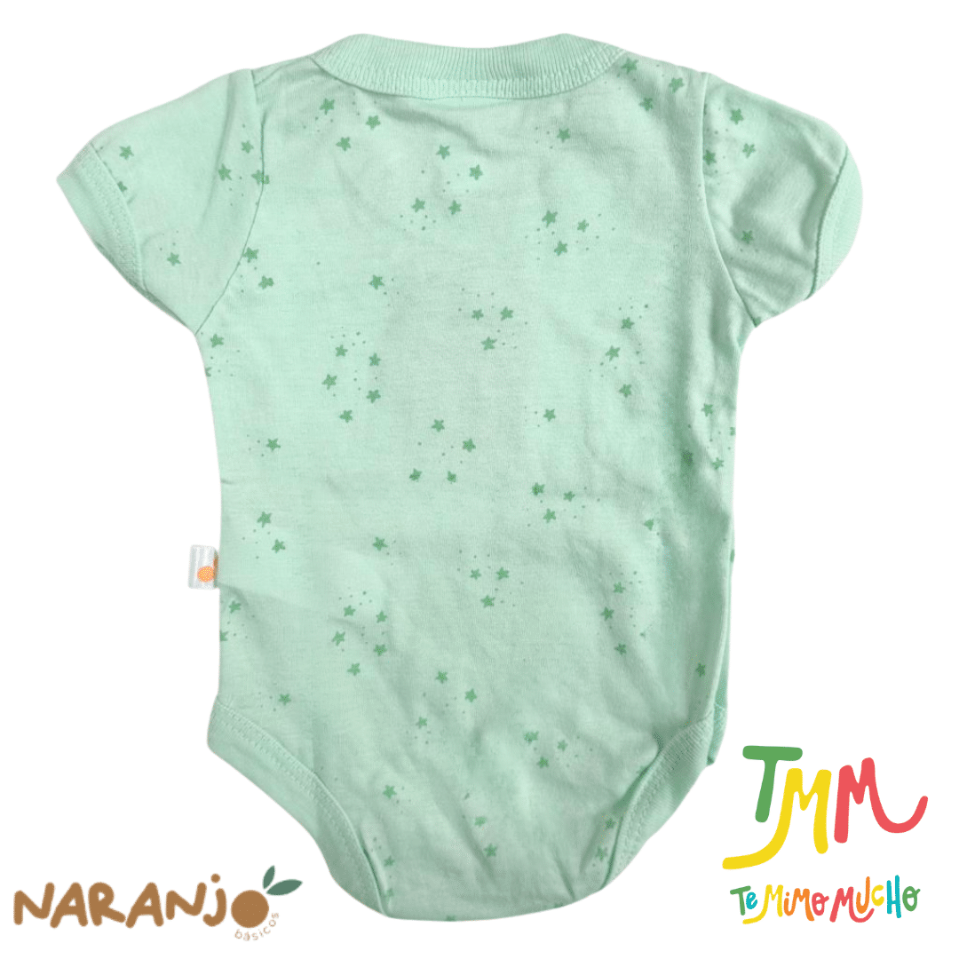 Body NARANJO ESTRELLITAS Verde Manga Corta - Imagen 3