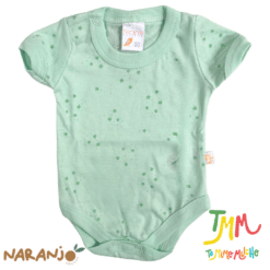 Body NARANJO ESTRELLITAS Verde Manga Corta - Imagen 2