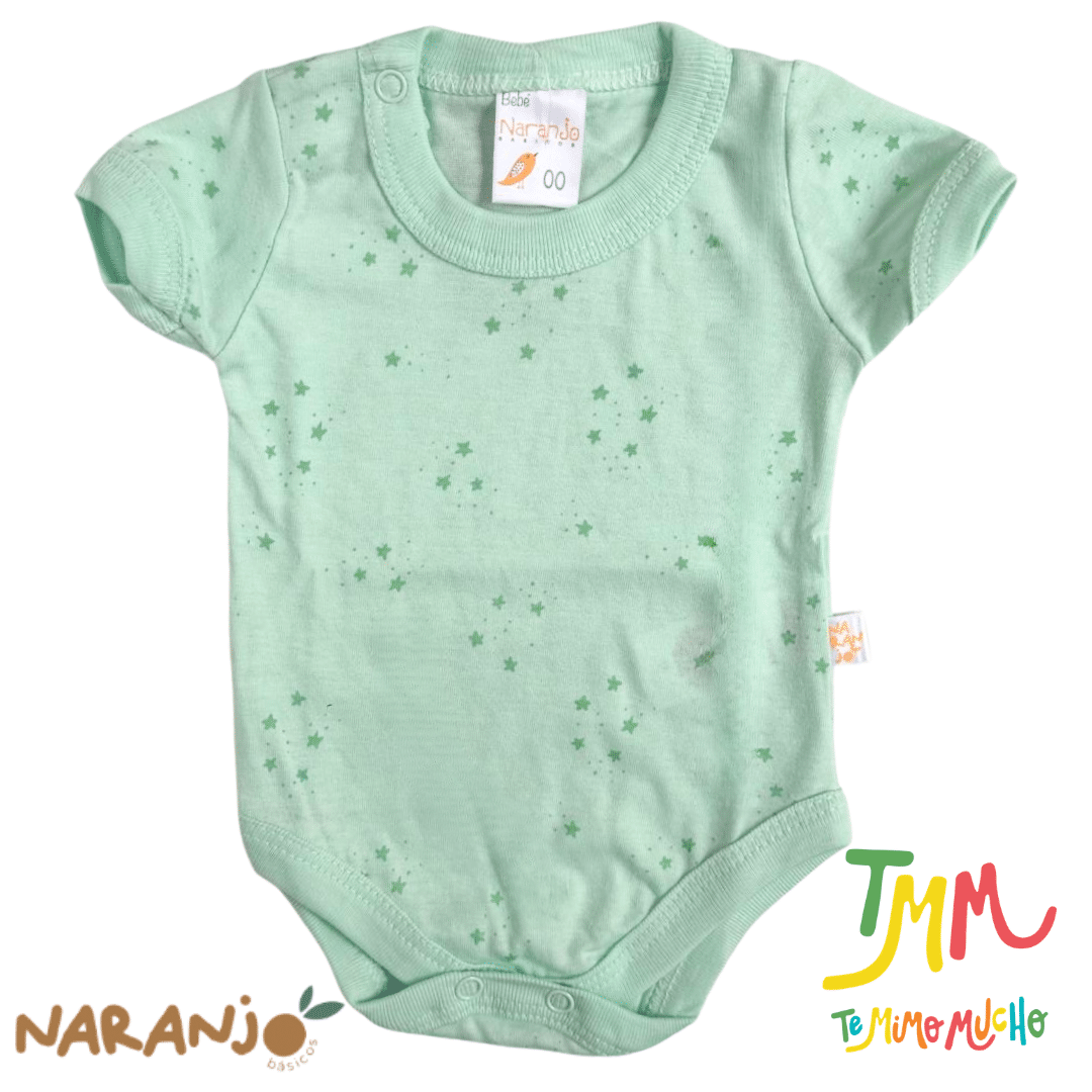 Body NARANJO ESTRELLITAS Verde Manga Corta - Imagen 2