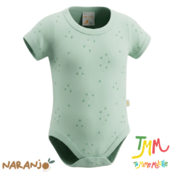 Body NARANJO ESTRELLITAS Verde  Manga Corta