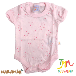 Body NARANJO ESTRELLITAS Rosa Manga Corta - Imagen 2
