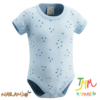 Body NARANJO ESTRELLITAS Celeste Manga Corta