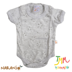 Body NARANJO ESTRELLITAS Melange Manga Corta - Imagen 2