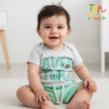 Conjunto body y short Aventura Melange y Verde