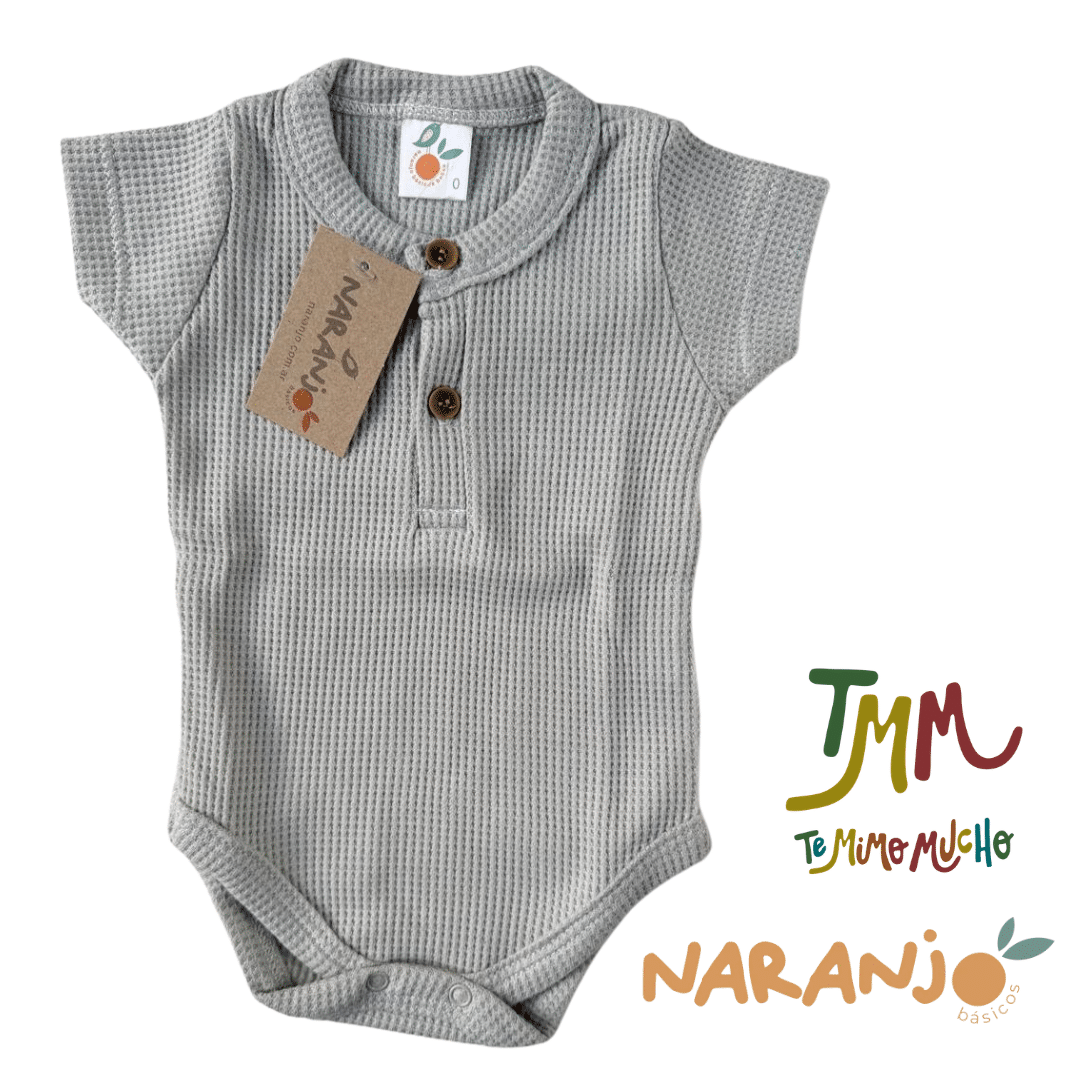 Body NARANJO wafle gris - Imagen 2