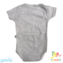 Body Manga Corta Liso GAMISE Melange - Imagen 3