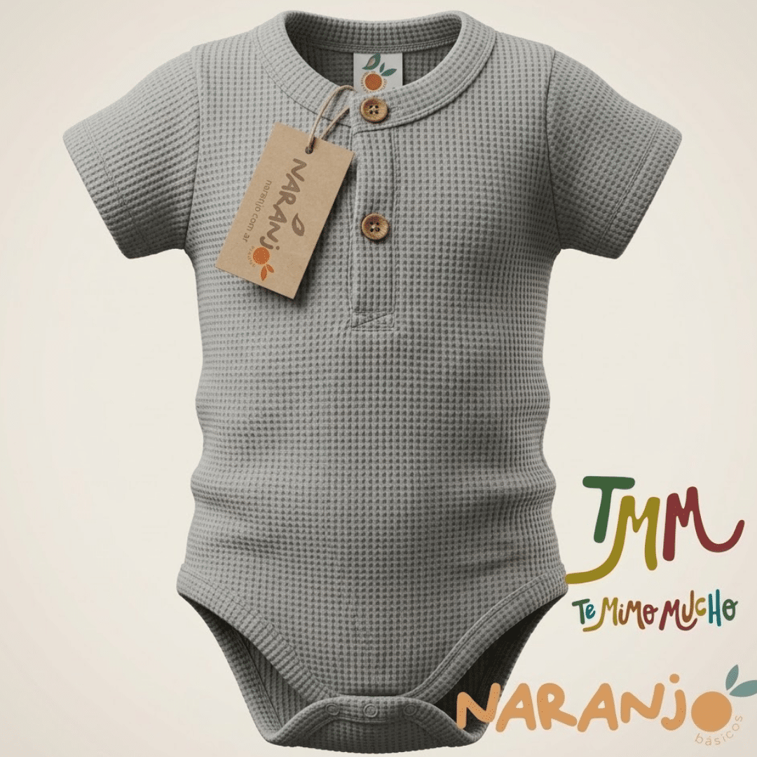 Body NARANJO wafle gris