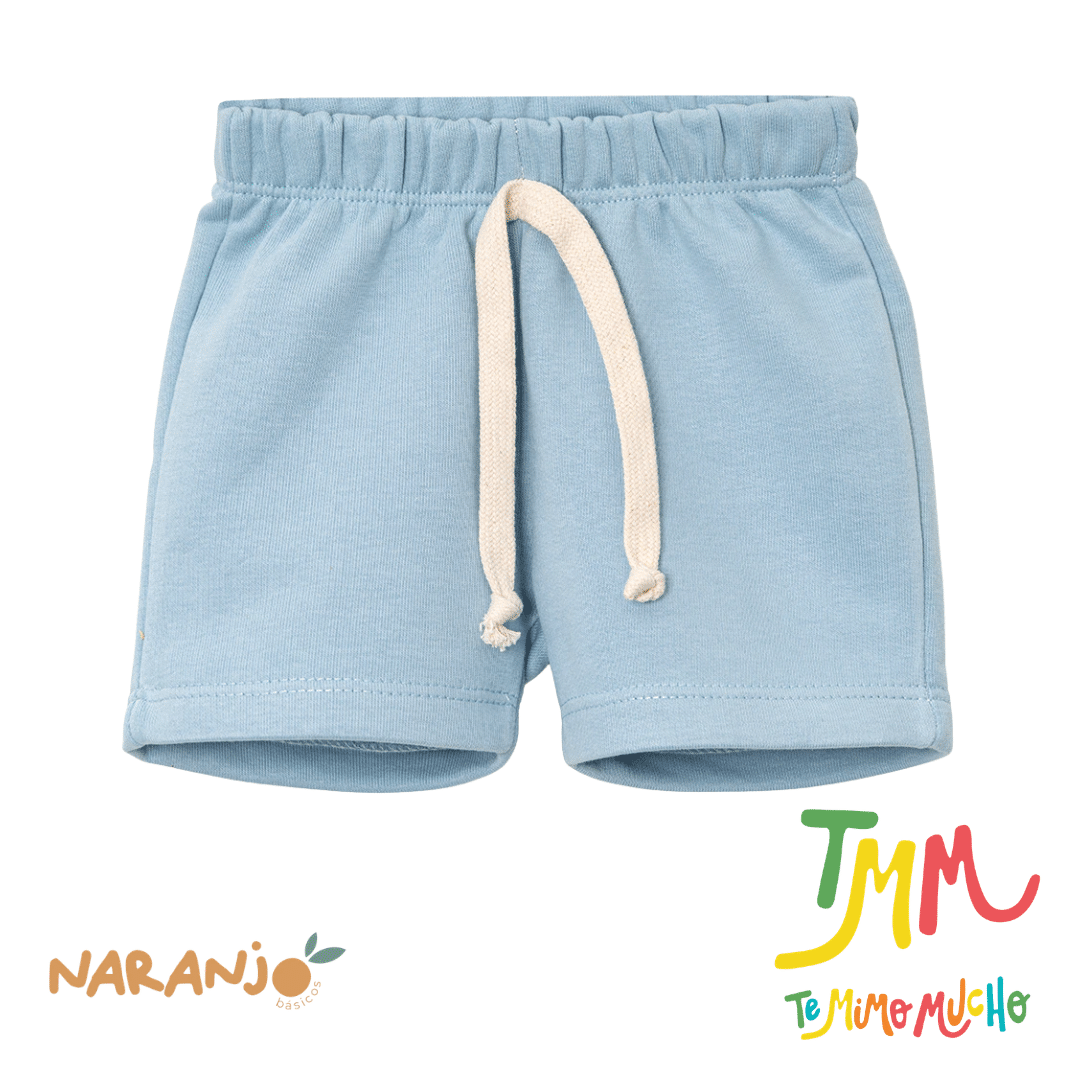 Conjunto Body + short Celeste Naranjo - Imagen 3