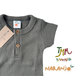 Body NARANJO wafle verde - Imagen 4