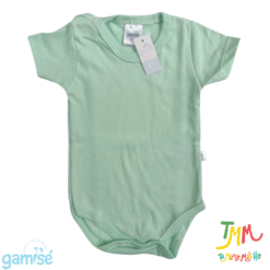Body Manga Corta Liso GAMISE Verde - Imagen 2
