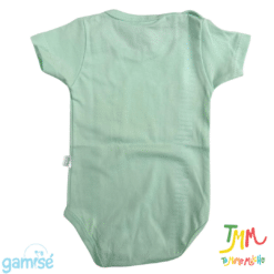 Body Manga Corta Liso GAMISE Verde - Imagen 3