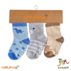 SET MEDIAS X 3 Estampadas Celeste